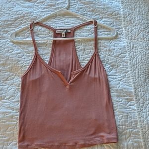 Dusty pink lounge crop top
